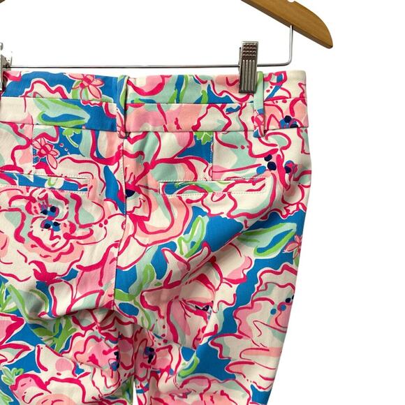 Lilly Pulitzer Capri Pants Size 0 Lucky Charm Floral - Picture 9 of 12